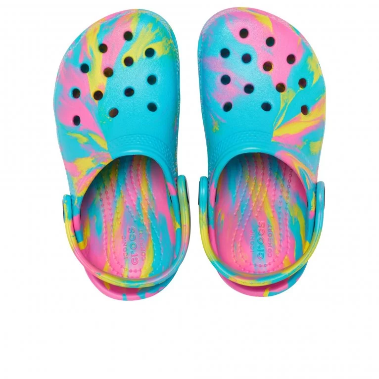 Crocs Classic Marbled Kids Clogs 8 Crocs Classic Marbled Kids Clogs - Image 6
