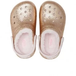 Crocs Classic Glitter Lined Girls Slippers -Summer Shoes Store 1665046652 05895100