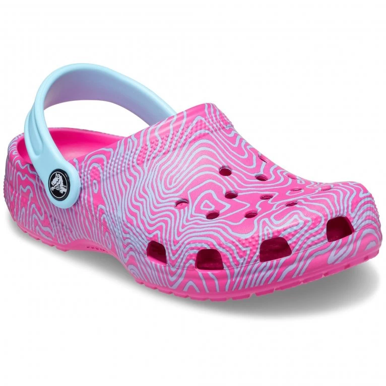Crocs Classic Topographic Girls Clogs 3 Crocs Classic Topographic Girls Clogs