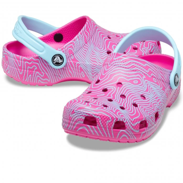 Crocs Classic Topographic Girls Clogs 5 Crocs Classic Topographic Girls Clogs - Image 3