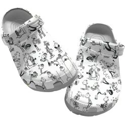 Diary Of A Wimpy Kid Clog Shoes Unisex, Diary Of A Wimpy Kid Crocs, Movie Clog Shoes, Movie Crocs, Sandals, Clog Shoes