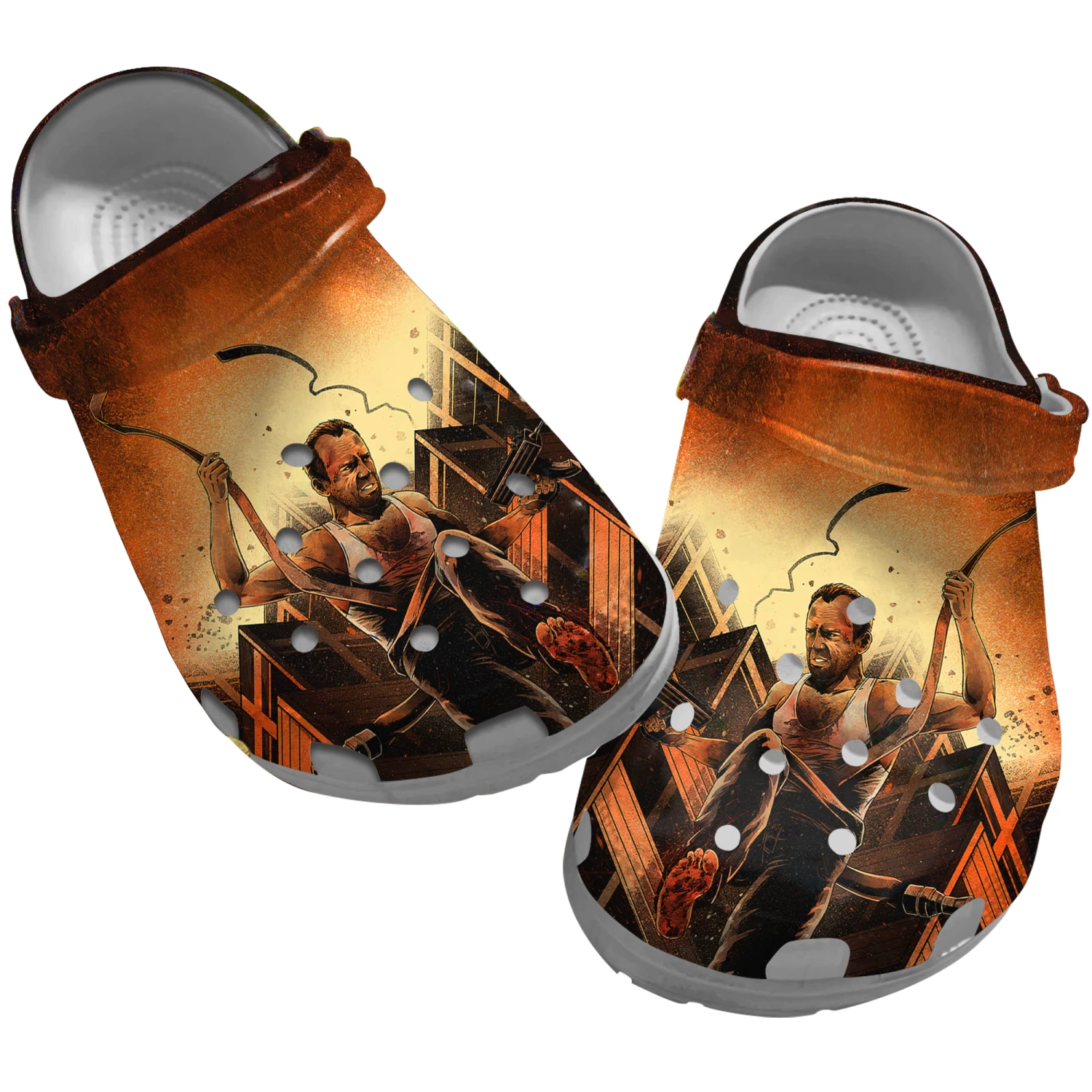 Die Hard Crocs, Die Hard Clog Shoes Unisex, Die Hard Clog Shoes, Movie Crocs, Sandals, Clog Shoes, Movie Clog Shoes 3 Die Hard Crocs, Die Hard Clog Shoes Unisex, Die Hard Clog Shoes, Movie Crocs, Sandals, Clog Shoes, Movie Clog Shoes