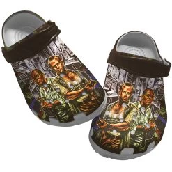 Die Hard Crocs, Die Hard Clog Shoes Unisex, Die Hard Clog Shoes, Movie Clog Shoes, Sandals, Clog Shoes, Movie Crocs