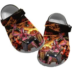 Die Hard Clog Shoes, Die Hard Clog Shoes Unisex, Die Hard Crocs, Movie Clog Shoes, Movie Crocs, Sandals, Clog Shoes