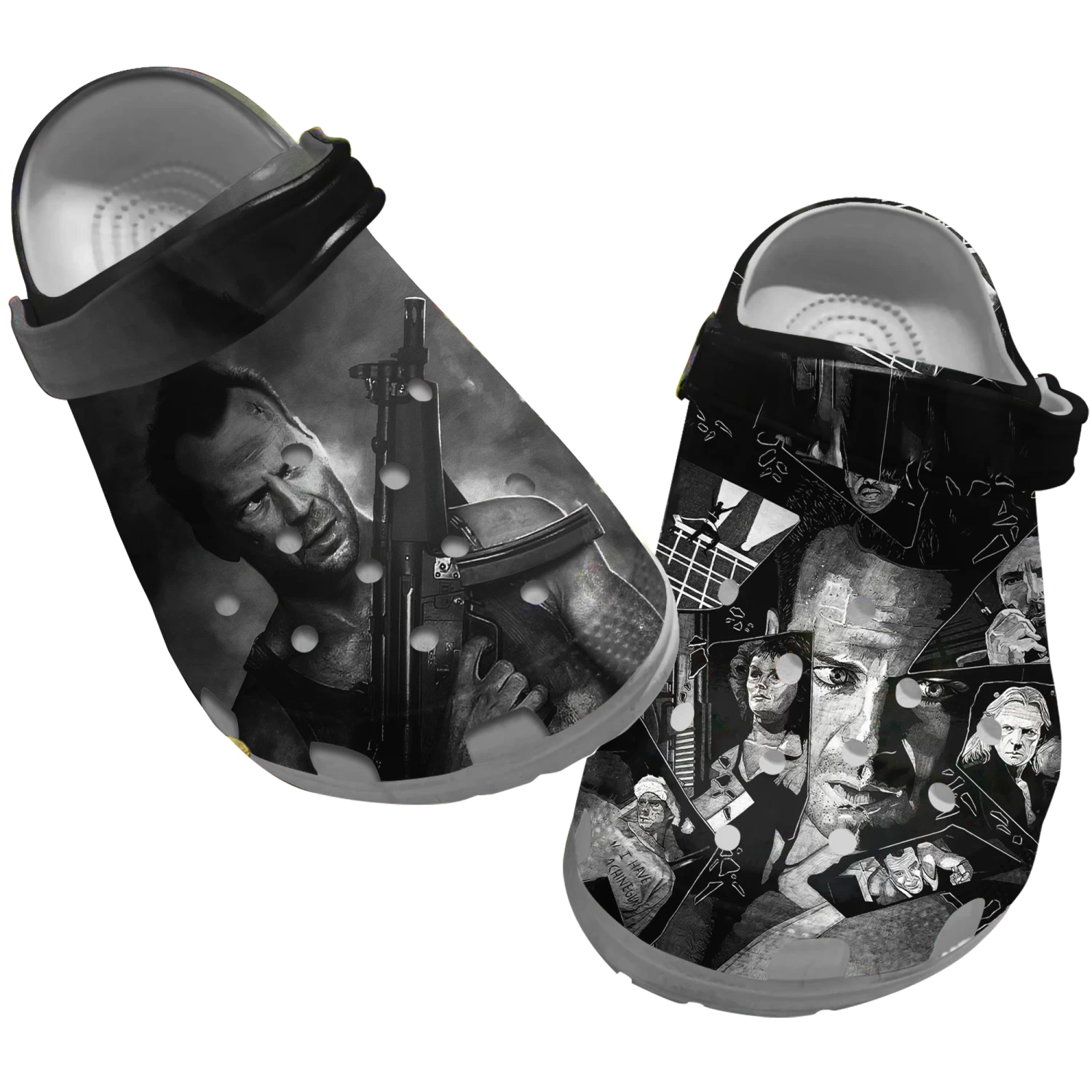 Die Hard Clog Shoes, Die Hard Clog Shoes Unisex, Die Hard Crocs, Movie Crocs, Sandals, Clog Shoes, Movie Clog Shoes 3 Die Hard Clog Shoes, Die Hard Clog Shoes Unisex, Die Hard Crocs, Movie Crocs, Sandals, Clog Shoes, Movie Clog Shoes