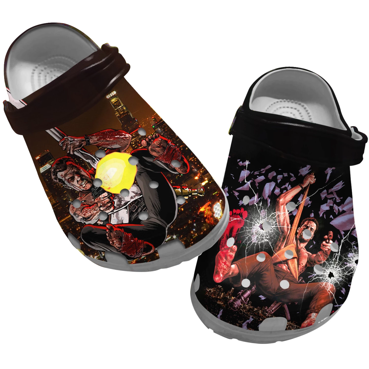 Die Hard Clog Shoes, Die Hard Clog Shoes Unisex, Die Hard Crocs, Movie Clog Shoes, Movie Crocs, Clog Shoes, Sandals 3 Die Hard Clog Shoes, Die Hard Clog Shoes Unisex, Die Hard Crocs, Movie Clog Shoes, Movie Crocs, Clog Shoes, Sandals