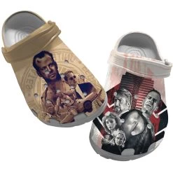 Movie Clog Shoes, Die Hard Clog Shoes Unisex, Die Hard Crocs, Die Hard Clog Shoes, Movie Crocs, Sandals, Clog Shoes