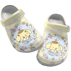 Anime Clog Shoes, Hello Kitty Clog Shoes Unisex, Hello Kitty Crocs, Anime Crocs, Kitty Clog Shoes, Kitty White Crocs