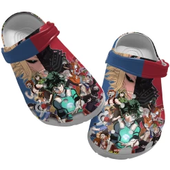 Anime Crocs, My Hero Academia Crocs, My Hero Academia Clog Shoes Unisex, Anime Sandals, Anime Clog Shoes