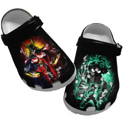 Anime Clog Shoes, My Hero Academia Clog Shoes Unisex, Anime Sandals, Anime Crocs, My Hero Academia Crocs