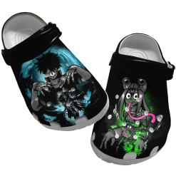 Bring Style My Hero Academia Crocs, My Hero Academia Clog Shoes Unisex, Anime Sandals, Anime Crocs, Anime Clog Shoes
