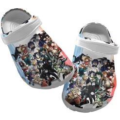 Anime Sandals, Bring Style My Hero Academia Crocs, My Hero Academia Clog Shoes Unisex, Anime Crocs, Anime Clog Shoes