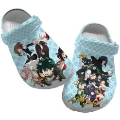 Anime Sandals, My Hero Academia Clog Shoes Unisex, Anime Crocs, Anime Clog Shoes, Bring Style My Hero Academia Crocs