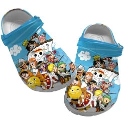 One Piece Crocs, One Piece Clog Shoes Unisex, Anime Sandals, Anime Crocs, Monkey D Luffy Crocs, Anime Clog Shoes