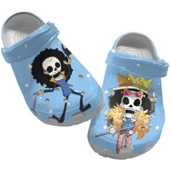 Anime Clog Shoes, One Piece Clog Shoes Unisex, Anime Sandals, Anime Crocs, Monkey D Luffy Crocs, One Piece Crocs