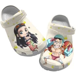 Anime Clog Shoes, One Piece Crocs, Anime Sandals, Anime Crocs, Monkey D Luffy Crocs, One Piece Clog Shoes Unisex