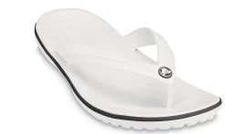 Crocs Crocband Flip Sandals -Summer Shoes Store crocflip white 3 quarter 1