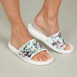 Crocs Classic Tiedye Graphic Slide 11 Crocs Classic Tiedye Graphic Slide -Summer Shoes Store crocs classic tiedye graphic slide multi white 003 3