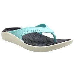 Crocs LiteRide Flip 12 Crocs LiteRide Flip -Summer Shoes Store crocs literideflip icebluealmostwhite